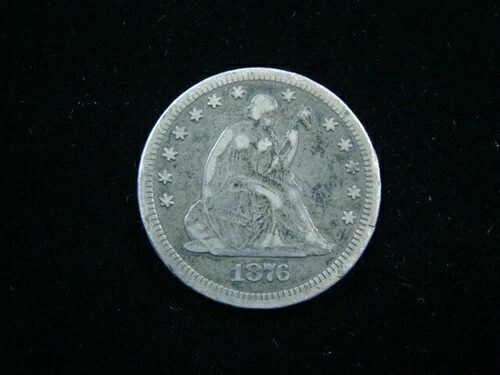 1876年-CC 自由の女神像 シルバークォーター 非常に美品 41214｜WORLD RESOURCE【KING店】