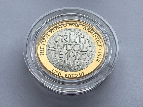 Simply Coins ~ 2018年 シルバープルーフ 第一次世界大戦休戦協定 2ポンド硬貨｜WORLD RESOURCE【KING店】