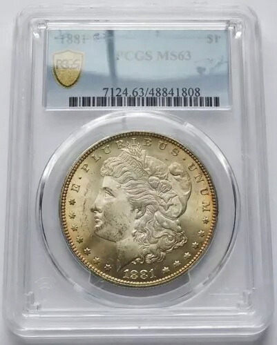 1881年 モルガン銀貨 1ドル - PCGS MS63、トーン｜WORLD RESOURCE【KING店】