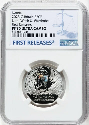 最安値！2023年 ナルニア国物語 ライオンと魔女とワードローブ イギリス 銀貨 NGC PF70画像