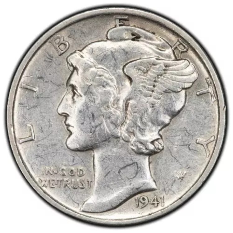 楽天市場】【銀貨】 マーキュリーダイム 1ダイム(10セント)銀貨