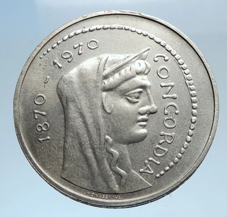 楽天市場】イタリア イタリア銀行創立100年 500・200・100リラ銀貨3点