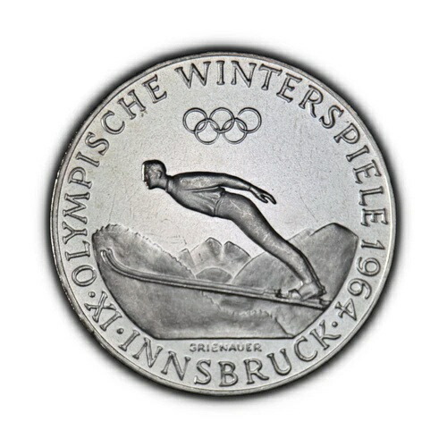 楽天市場】オーストリア インスブルックオリンピック50シリング銀貨