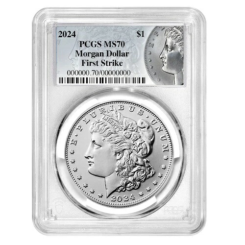 2024年 1ドル モルガン銀貨 PCGS MS70 FS モルガンラベル|WORLD RESOURCE【KING店】