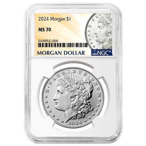 2024年 1ドル モルガン銀貨 NGC MS70 モルガンラベル｜WORLD RESOURCE【KING店】