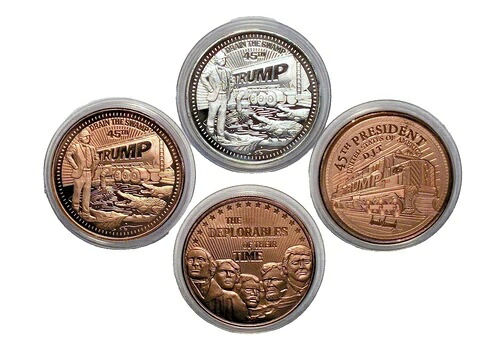 トランプ47 - ドレイン・ザ・スワンプ 1オンス 999 純銀ラウンド＆3 - 2020 銅ラウンド｜WORLD RESOURCE【KING店】