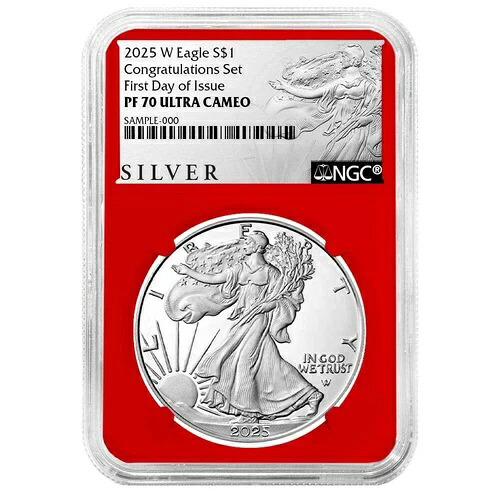 2025-W プルーフ $1 アメリカン シルバー イーグル コングラテーション セット NGC PF70UC FDI ALS ...｜WORLD RESOURCE【KING店】