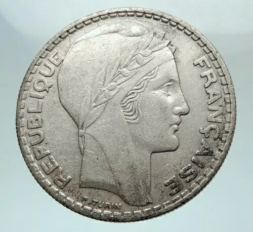 1937年 フランス 本物 大型銀貨 20フラン ヴィンテージ フランス MOTTO コイン i80312｜WORLD RESOURCE【KING店】 84,095円