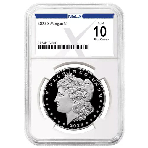 2023-S プルーフ $1 モルガン銀貨 NGCX PF10UC X ラベル|WORLD RESOURCE【KING店】