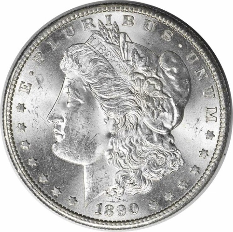 1890-S モルガン銀貨 チョイス BU 未認定 #124｜WORLD RESOURCE【KING店】