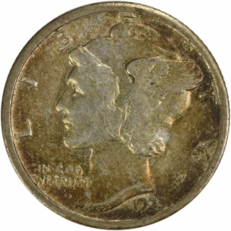 1925-S マーキュリー シルバー ダイム チョイス EF 未認定 #243|WORLD RESOURCE【KING店】