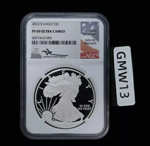 2012 S プルーフ シルバー イーグル NGC PF69 マーカンティ シグネチャー フラッグ ラベル!｜WORLD RESOURCE【KING店】