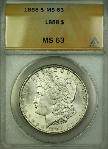 1888年 モルガン銀貨 1ドル ANACS MS-63（ベターコイン）｜WORLD RESOURCE【KING店】