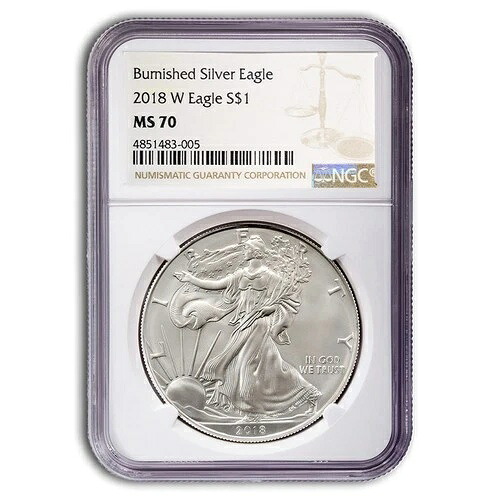 2018-W バーニッシュド シルバー イーグル MS-70 NGC|WORLD RESOURCE【KING店】