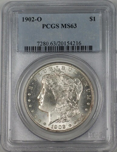 1902-O モルガン シルバー ダラー 1 ドル コイン PCGS MS-63 ベターコイン (BR-25 C)|WORLD RESOURCE【KING店】
