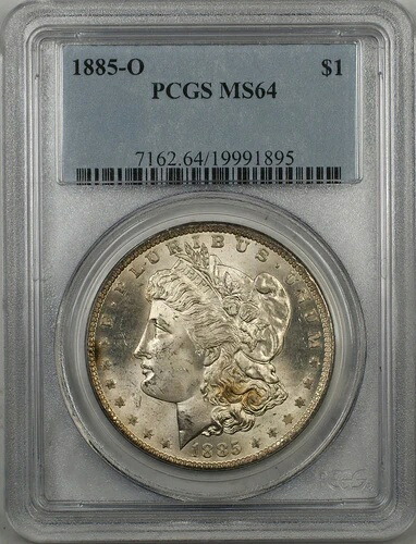 1885-O モルガン シルバー ダラー 1ドル コイン PCGS MS-64 (7N)|WORLD RESOURCE【KING店】