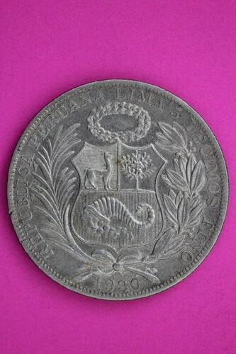 メキシコ銀貨　4枚銀貨　ペルー銀貨　ペルー日本修好100周年記念　本物 1973年 ペルー銀貨 日本ペルー修好100周年記念銀貨 SV800 大型銀貨