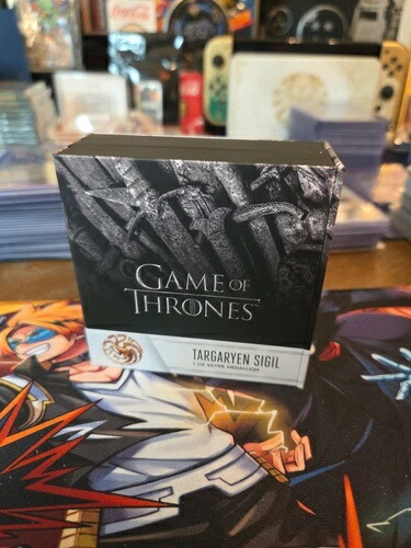 2022年 ゲーム・オブ・スローンズ ターガリエンの紋章 1オンス シルバー カラー化メダリオン OGP画像