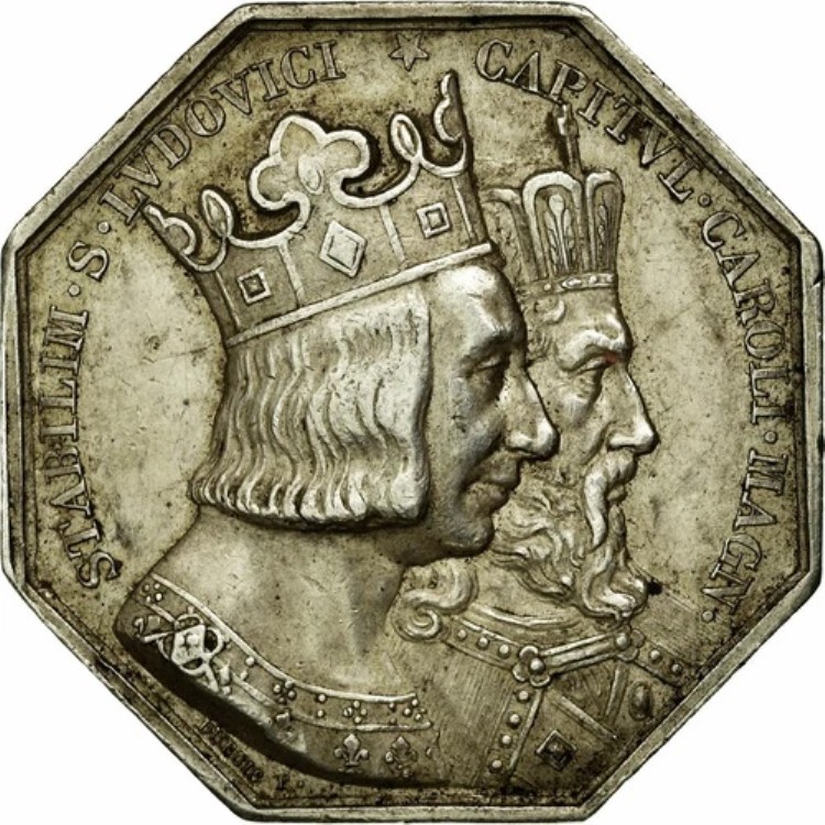 [#72997] フランス、トークン、公証人、1844、AU、シルバー、ルルージュ:146｜WORLD RESOURCE【KING店】