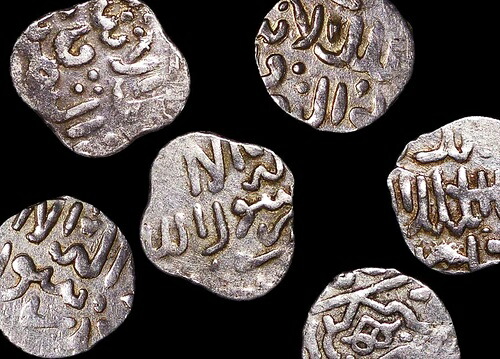 マムルーク朝（1250-1517年）の5枚の銀貨小数ディルハムのコレクション｜WORLD RESOURCE【KING店】