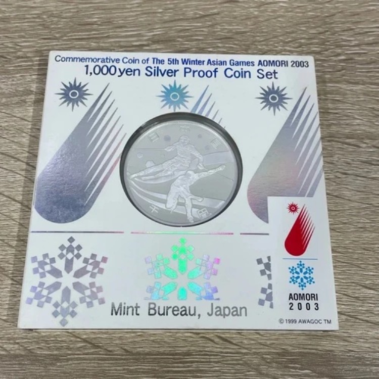 楽天市場】第5回 アジア冬季競技大会 青森2003 記念貨幣発行記念メダル