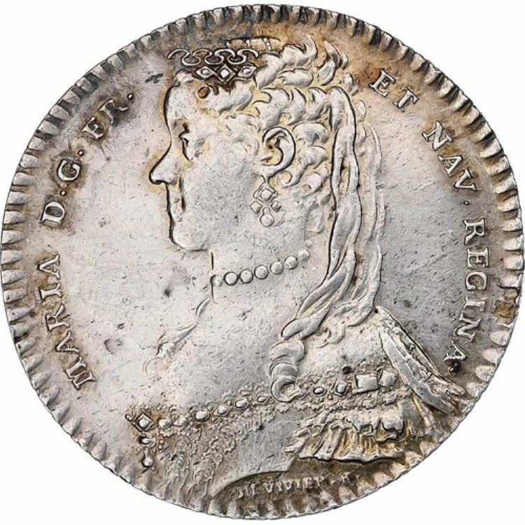 [#1281569] フランス、トークン、マリー・レスザンスカ、メゾン・ド・ラ・レーヌ、1748年、シルバー、オーストラリア