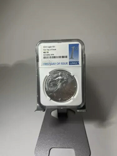 2025年 1オンス アメリカンシルバーイーグルコイン NGC MS70 FDOI 美しいコイン｜WORLD RESOURCE【KING店】