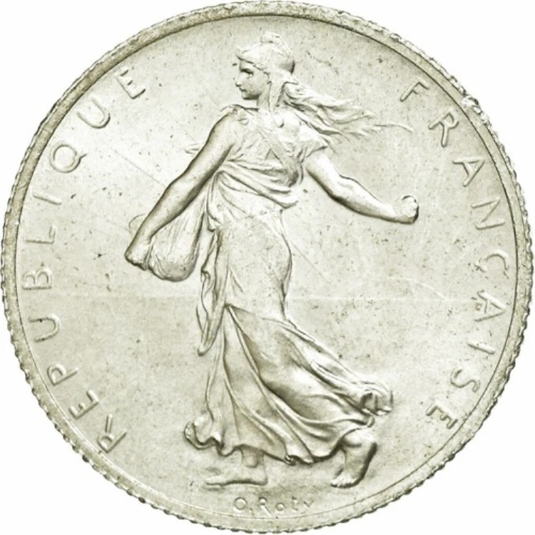 [#79067] コイン、フランス、セムーズ、2フラン、1914年、カステルサラシン、MS、シルバー、KM:8｜WORLD RESOURCE【KING店】 95,590円