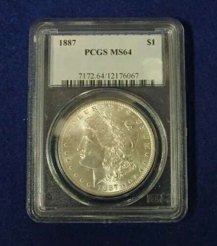 1887年 1ドル PCGS MS64