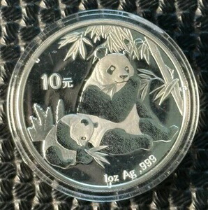 2007年 中国パンダ銀貨 1オンス 中国 2007年 パンダ銀貨