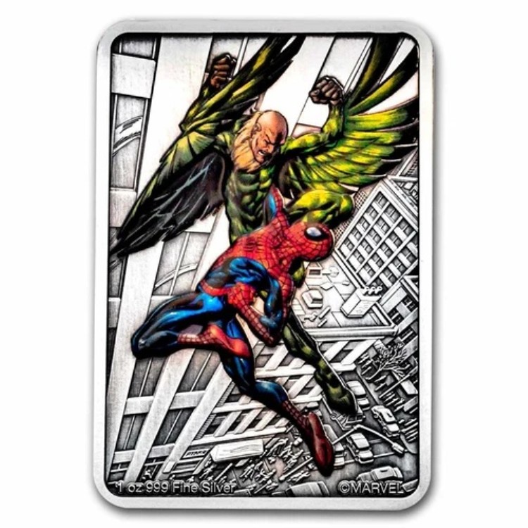 2024年ニウエ1オンス銀貨2ドル スパイダーマンの悪役：ヴァルチャー