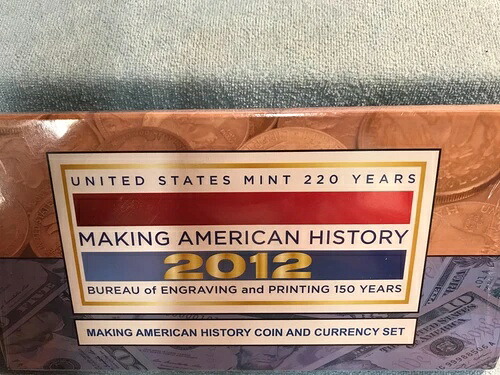 2012年 アメリカの歴史を築くコイン＆通貨セット - ミント/BEP