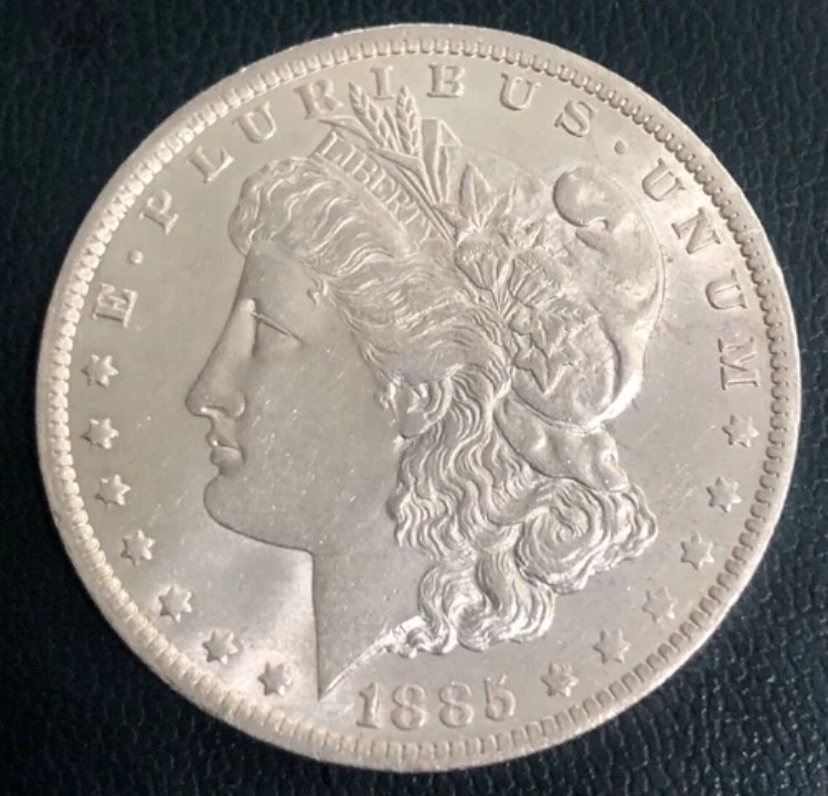 1885年 O モーガン銀貨 1ドル 米国 $1 コイン 90%
