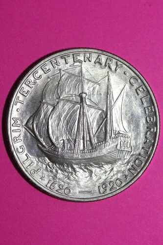 1920年巡礼者三百周年記念銀貨 1036