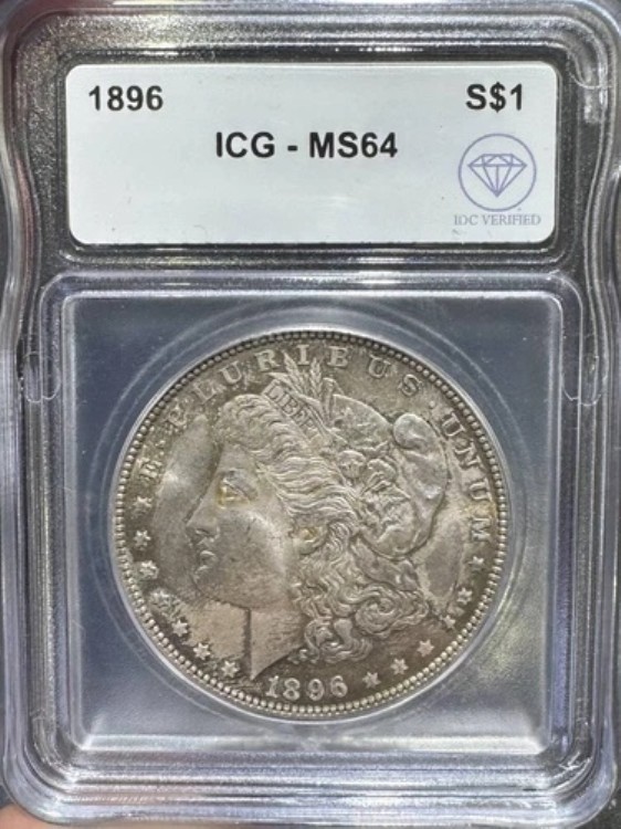 1896年 モルガン銀貨 ICG MS-64 IDC 検証済み｜WORLD RESOURCE【KING店】