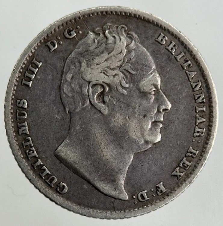 1836年 ウィリアム4世 6ペンス銀貨 | 非常に高いグレード