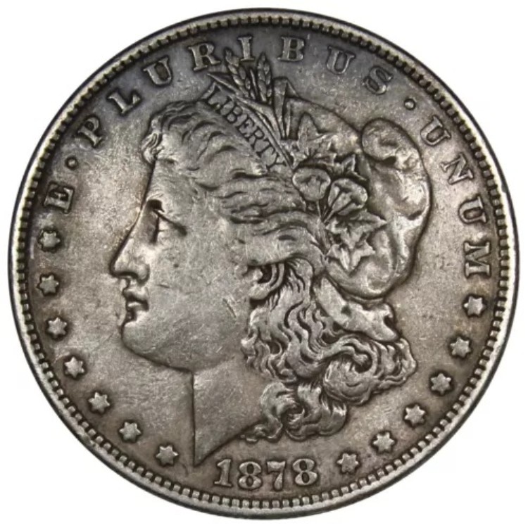 1878年 8TF モルガン・ダラー VF 非常に良好 クリーニング済み 主要日付 $1 A1224｜WORLD RESOURCE【KING店】