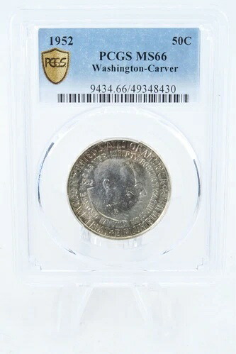 1952-P PCGS MS66 ワシントン・カーバー クラシック記念ハーフダラー 50セント｜WORLD RESOURCE【KING店】