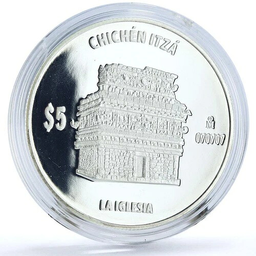 メキシコ 5 ペソ チチェン イッツァ ラ イグレシア教会建築銀貨 2012｜WORLD RESOURCE【KING店】