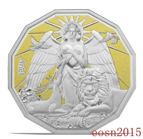 サモア 2024年 牡羊座対大天使アリエル記念銀貨 1オンス