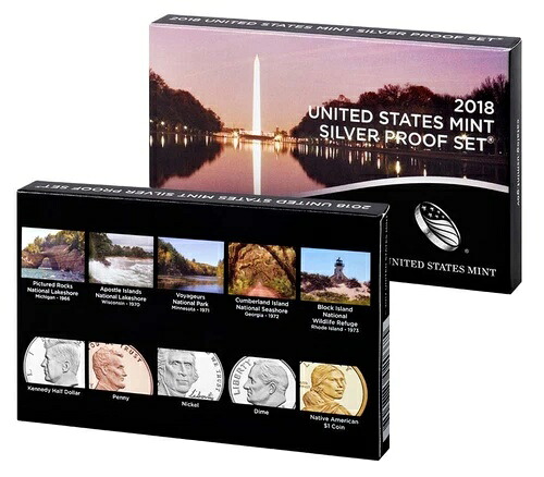 2018年S米国造幣局シルバープルーフセット（18枚組）OGPプルーフ｜WORLD RESOURCE【KING店】