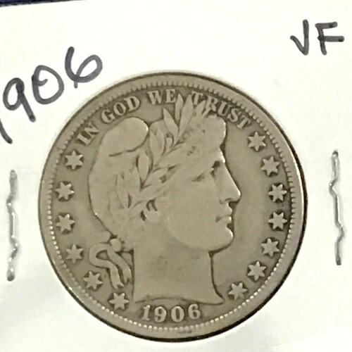 1906年バーバー銀貨ハーフドル E8757｜WORLD RESOURCE【KING店】