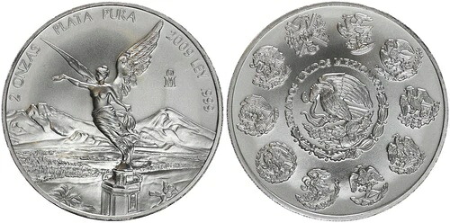 メキシコ 2オンス シルバー 2009年 勝利の女神 St 120583｜WORLD RESOURCE【KING店】