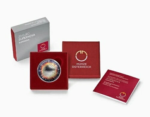 オーストリア 20ユーロ銀貨 2024年「スーパーノヴァ」プルーフ 59,895円