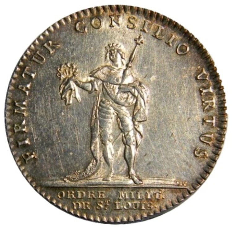 フランス 1715-1774 聖ルイ軍事勲章 シルバー・ジェットン (017)