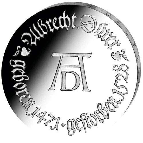 記念銀貨2枚組 西ドイツ/東ドイツ アルブレヒト・デューラー。DVDドキュメンタリー｜WORLD RESOURCE【KING店】
