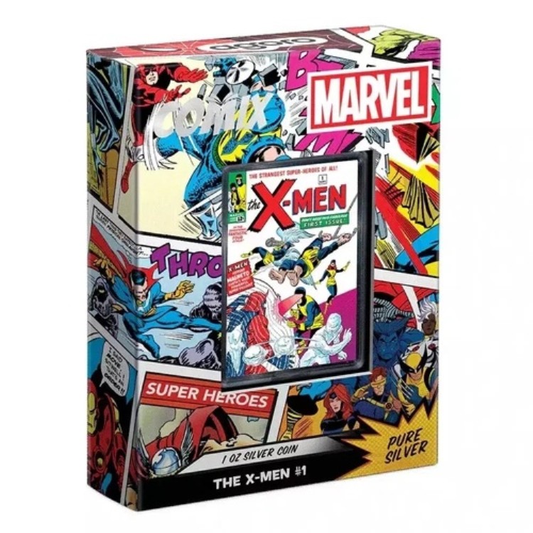2024年 アゴロ マーベル X-メン #1 コミックス 1オンス カラー化プルーフ銀貨｜WORLD RESOURCE【KING店】