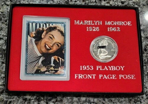 1926-1962年 マリリン・モンロー プルーフ 1オンス .999 純銀ラウンドコインとカードセット 素晴らしい