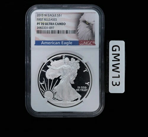 2015 Wプルーフ シルバーイーグル NGC PF70 アメリカンイーグルラベル ファーストリリース