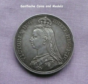 1887年 ヴィクトリア女王 ジュビリーヘッド シルバークラウン - ハイグレード